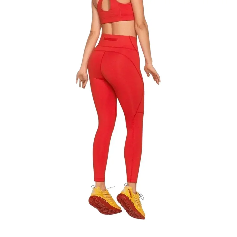 Outdoor Voices TechSweat 7/8 High Rise Crop Legging Red Small Gorpcore Sportif - Picture 11 of 15